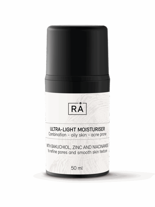 Lett fuktighetskrem for kombinert til fet hud med bakuchiol, niacinamide og zink for en mattende effekt.