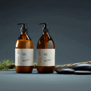 Sevje håndsåpe og håndkrem fra RÅ SKincare