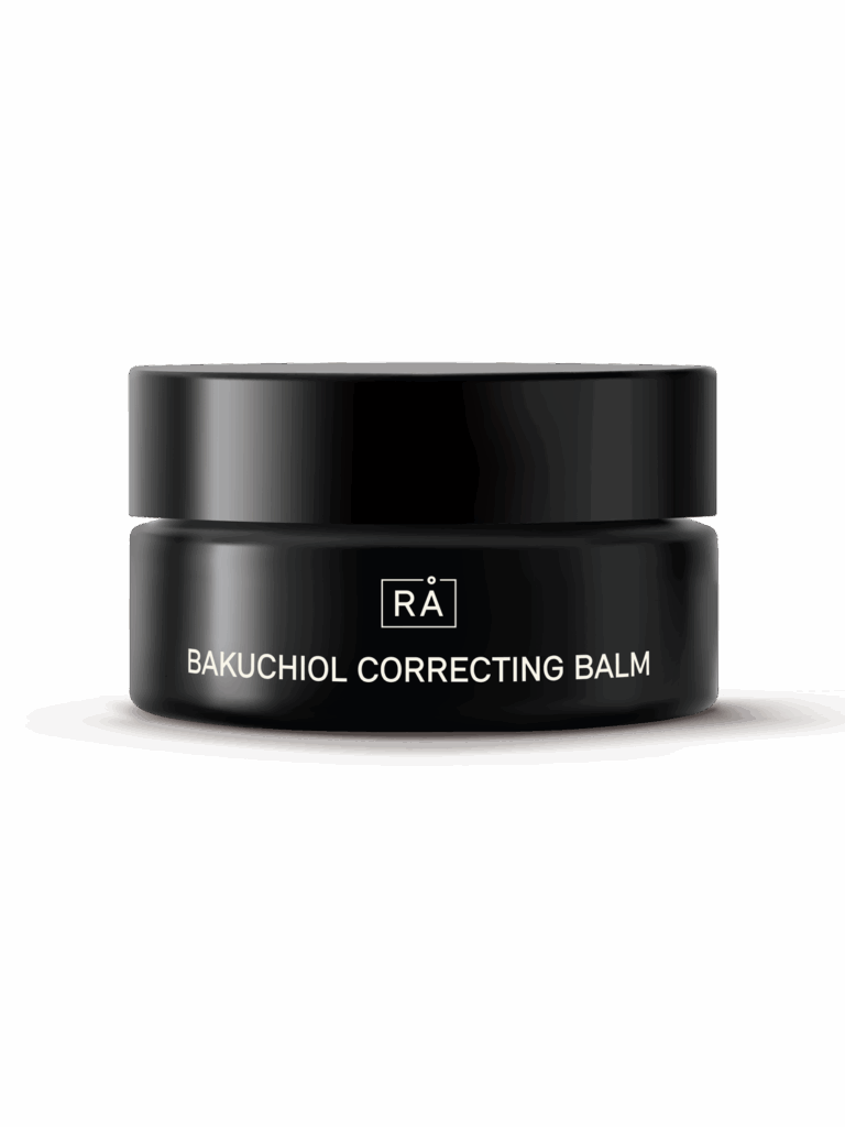 Product image of bakuchiol correcting balm. Effectively combats dry skin and wrinkles
